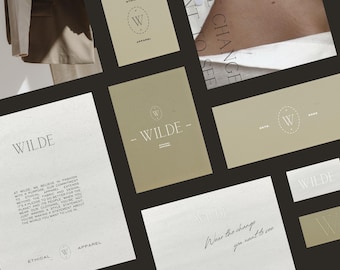 Kit de marca semipersonalizado // Paquete de marca prediseñado Marca semipersonalizada Logotipo prediseñado Identidad de marca Kit de marca de moda Kit de marca prediseñado