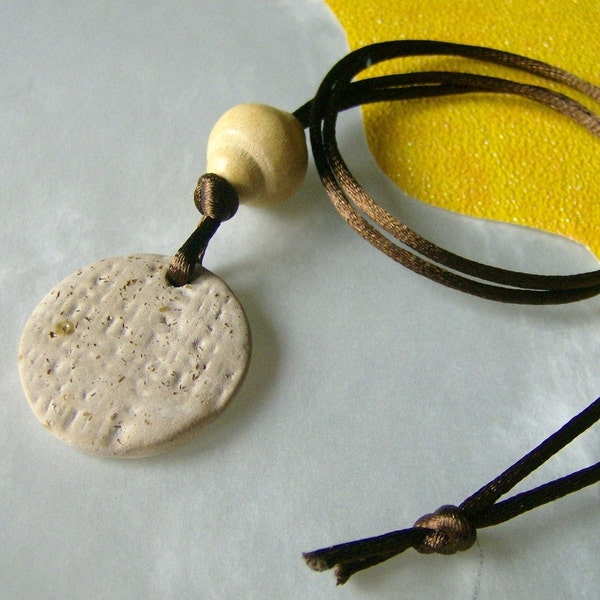 Natural Pottery Pendant