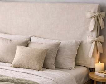 Headboard cover Custom, Soft headboard, headboard pillow, soft headboard cover, headboard throw