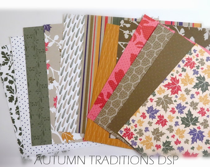 Stampin' up Retired Autumn Traditions Designer Series Paper - Etsy