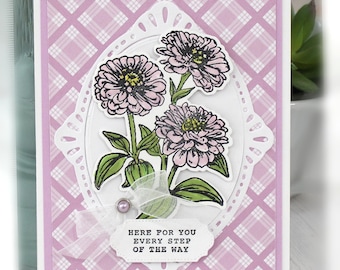 Tarjeta de aliento: aquí para ti en cada paso del camino