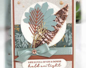 Tarjeta de ánimo: La vida está llena de altibajos. Agárrate fuerte.