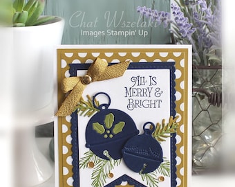 Christmas in July Card- All is Merry & Bright