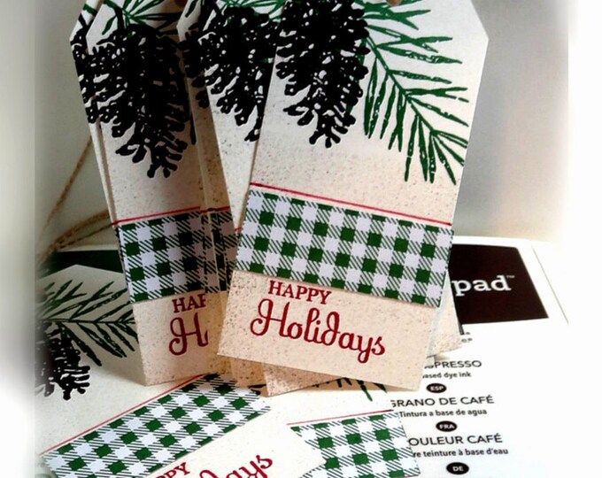 Stampin' up Christmas Tags Etsy