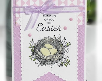 Tarjeta de Pascua/Primavera: Pensando en ti esta Pascua