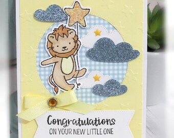 Tarjeta de bebé/esperando: felicitaciones por tu nuevo pequeño