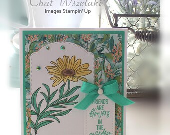 Tarjeta de la Amistad - Los amigos son flores en el jardín de la vida