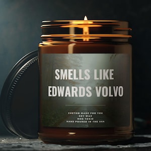 Twilight Smells Like Edwards Volvo, Edward Cullen, Book Lover, Booktok, Bookish Candle, Twilight Inspired Gift, Twilight Gift, Bella Swan