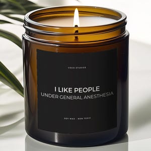 Anesthesia Gift, Nurse Anesthetist, Anesthesiologist, Nurse Gift, Nursing Student, Funny Candle, Funny Gifts, Graduation Gift, Unique Gift