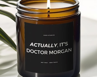 Regalo de graduación de doctorado, regalo de graduación de doctorado para ella, regalos de graduación personalizados para ella, vela divertida para él, regalo de estudiante de doctorado