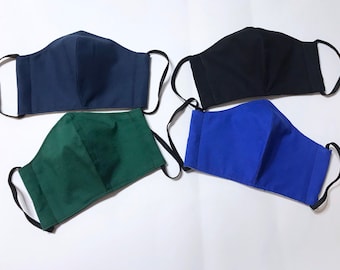 Men’s Solid Reusable Mask {4 Variations Available!}