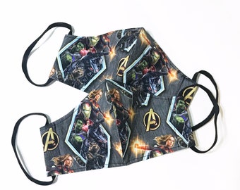 Marvel Avengers Reusable Mask (Choose your size!)