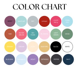 a color chart with different shades of paint