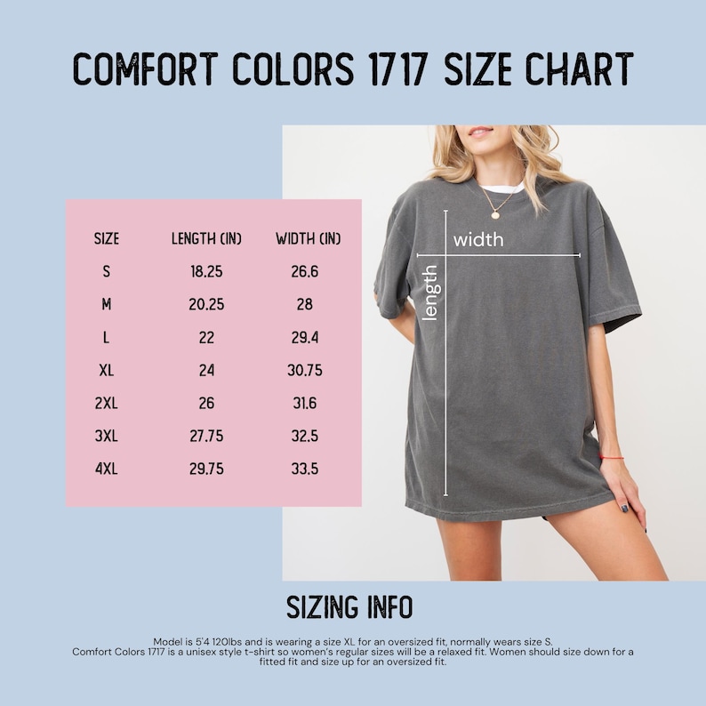 a women's size chart for a t - shirt