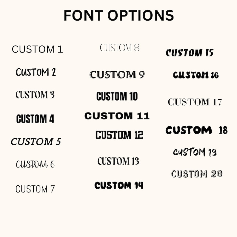 the font options for font options