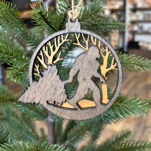 Bigfoot Ornamente - Set aus 5 Laser File