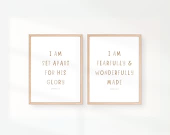 Bible Verse Nursery Prints | Christian Baby Decor (Digital Download)