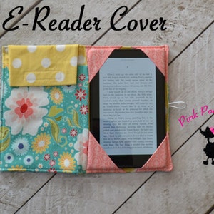 Kindle Cover Pattern, Ereader Case Pattern, PDF Sewing Patterns, iPad, iPad Mini, Kindle Fire, The E-reader Cover image 1