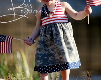 Girls Dress Pattern, PDF Sewing Pattern, Easy Sewing PDF Patterns for Beginners, 12m-5t, "The Avery Dress"
