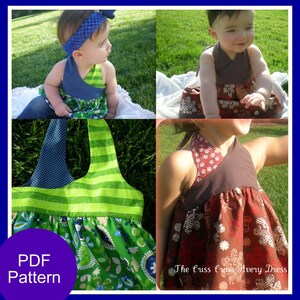 Girls Dress Pattern, PDF Sewing Pattern, Easy Sewing PDF Patterns for Beginners, 12m-5t, The Avery Dress image 4