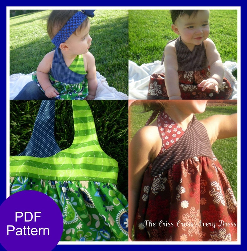 Girls Dress Pattern, PDF Sewing Pattern, Easy Sewing PDF Patterns for Beginners, 12m-5t, The Avery Dress image 4