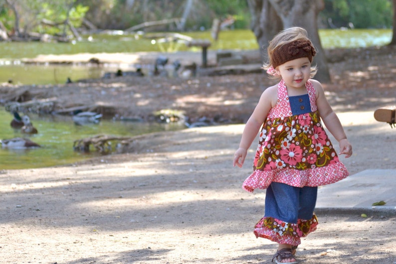 Girls Dress Pattern, Easy Sewing PDF Pattern, Sewing Patterns The Riley Dress 12m-8 image 5