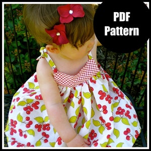 Girls Dress Pattern, Baby Dress Pattern, Sewing Patterns, PDF Sewing Pattern, Easy Sewing PDF Patterns  "Babydoll Dress"