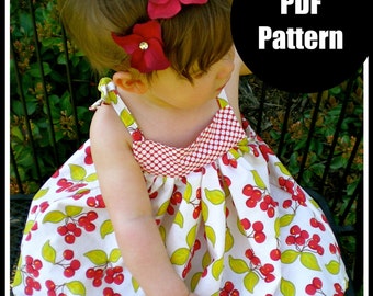 Girls Dress Pattern, Baby Dress Pattern, Sewing Patterns, PDF Sewing Pattern, Easy Sewing PDF Patterns  "Babydoll Dress"
