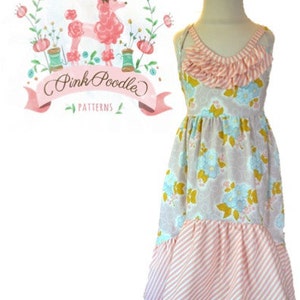 Girls Dress Pattern, PDF Sewing Patterns, Girls Sewing Pattern, Maxi Dress Pattern, The Sophia Maxi Dress
