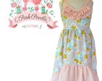 Girls Dress Pattern, PDF Sewing Patterns, Girls Sewing Pattern, Maxi Dress Pattern, The Sophia Maxi Dress