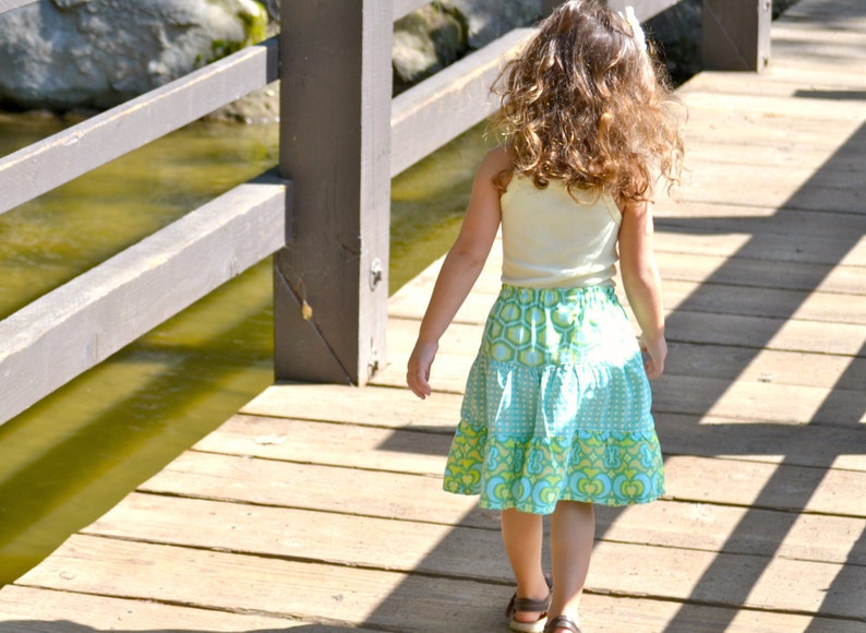 Girls Skirt Pattern, PDF Sewing Patterns The Mckenna Skirt sizes 12m-12 image 3