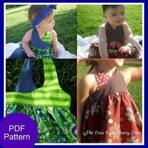 Girls Dress Pattern PDF Sewing Pattern, Baby, Girls, Toddler, Instant Download...the Criss-cross ...