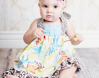 Girls Dress Pattern, PDF Sewing Pattern, Dress Sewing Patterns "The Riley Dress" 12m-8