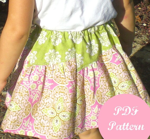 Items similar to Girls Skirt Pattern, PDF Sewing Pattern, Girls, Baby