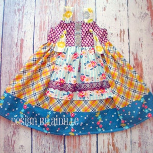 Girls Dress Pattern, PDF Sewing Patterns for Girls, Easy Sewing Pattern for Beginners, &quot;The Ava Knot Dress&quot; Sizes 6m through girls size 12