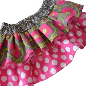 Girls Skirt Pattern Pattern PDF, The Chloe Double Ruffle Skirt sizes 12m-8 image 1