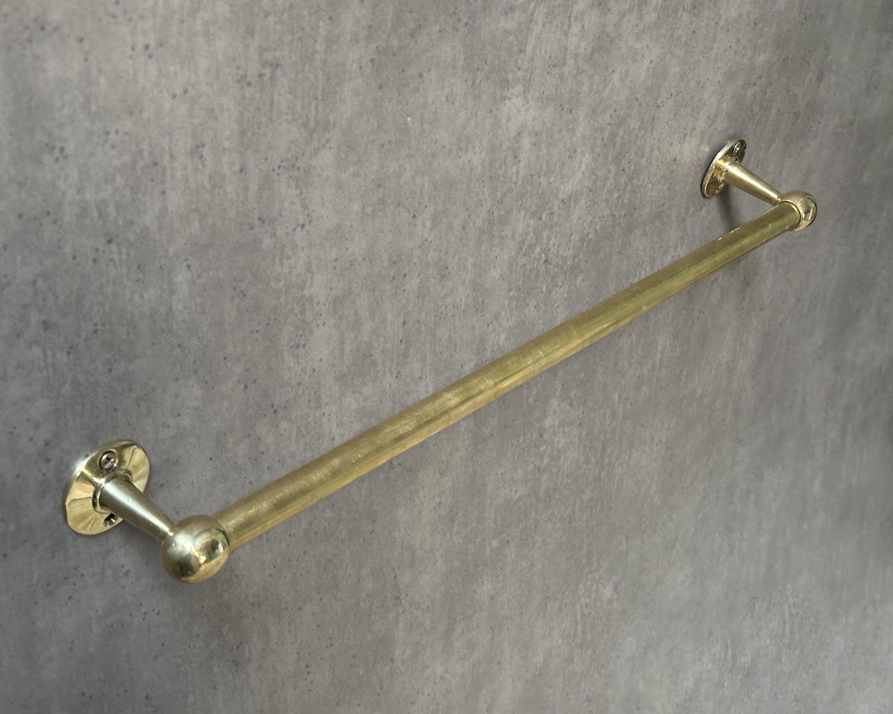 Towel Bar Unlacquered Brass Towel Rail Brass Towel Holder