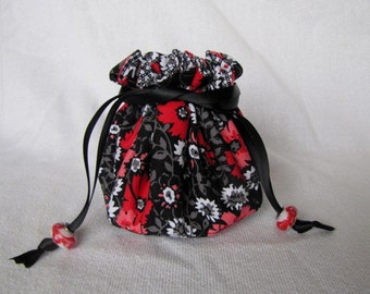 Pouch for Jewelry - Medium Size - Travel Tote - Pouch - RED WHISTLER