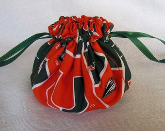 College Team Jewelry Bag - Sac à bijoux - Pochette de voyage - MIAMI HURRICANES