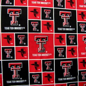 College Team Jewelry Bag Medium Size Travel Jewelry Pouch Fabric Jewelry Tote TEXAS TECH image 3