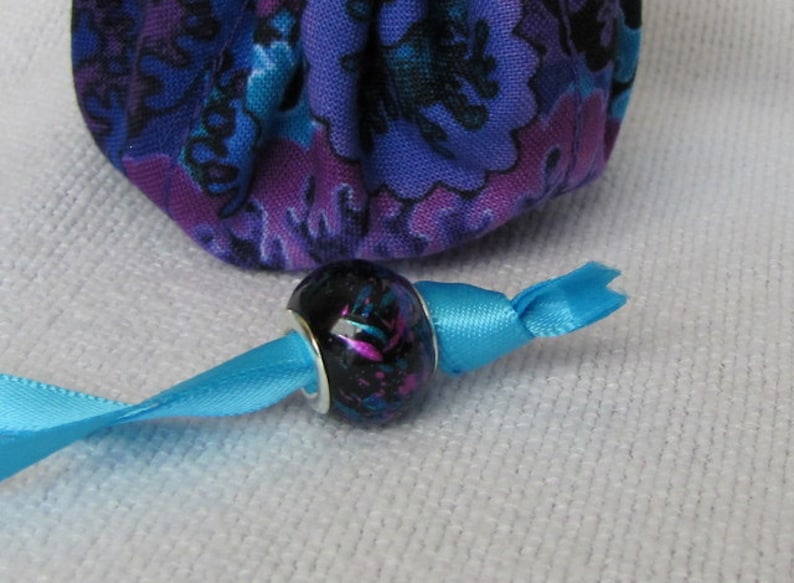 Jewelry Tote Travel Drawstring Pouch Bag for Jewelry Mini Size NIGHT VIOLET