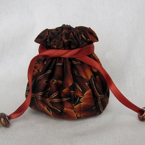 Jewelry Bag - Medium Size - Tote - Drawstring Jewelry Pouch - Travel Bag - BRONZE ACHINO