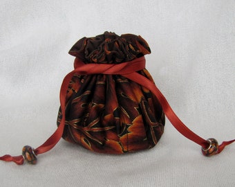 Jewelry Bag - Medium Size - Tote - Drawstring Jewelry Pouch - Travel Bag - BRONZE ACHINO