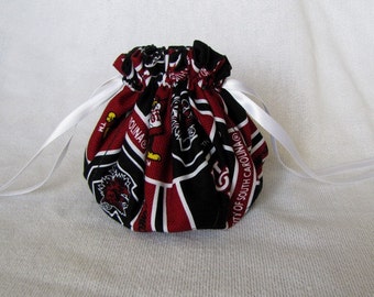 College Team Jewelry Bag - Medium Size - Travel Bag - SOUTH CAROLINA GAMECOCKS