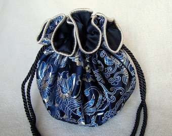 Brocade Jewelry Bag - Luxury Size - Jewelry Tote - Pouch for Jewelry - JACK FROST