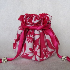 Jewelry Bag - Medium Size - Pouch for Jewelry - Tote for Jewelry - COTTON PUFF