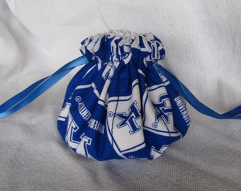 College Team Jewelry Bag - Medium Size - Traveling Jewelry Tote - KENTUCKY WILDCATS