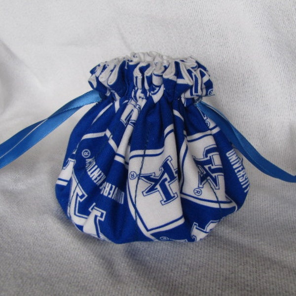 College Team Jewelry Bag - Medium Size - Traveling Jewelry Tote - KENTUCKY WILDCATS