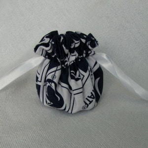 College Team Jewelry Bag - Mini Size - Drawstring Tote - PENN STATE LIONS