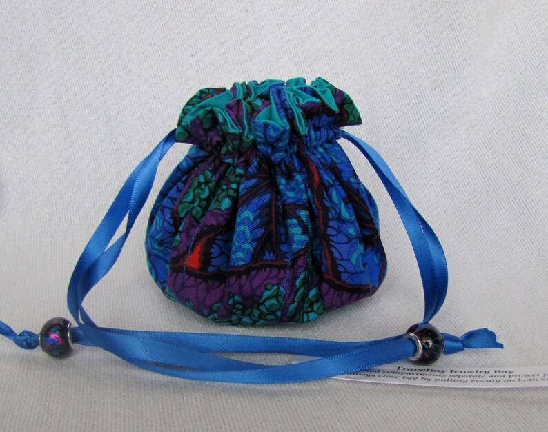 Travel Jewelry Bag Medium Size Drawstring Jewelry Pouch Etsy